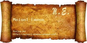 Meisel Emese névjegykártya