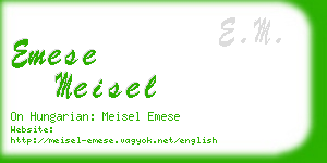 emese meisel business card